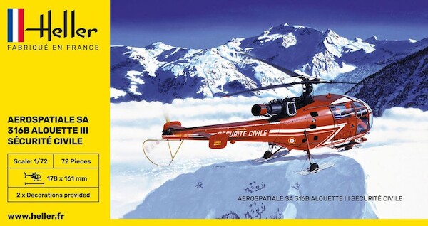 Alouette III Securite Civil 80289