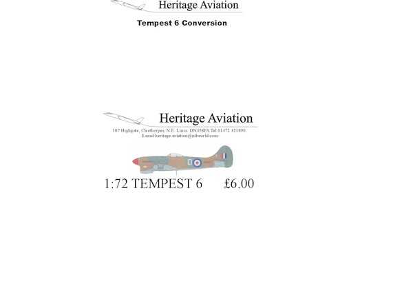 Hawker Tempest MKVI (Academy) HACV72003