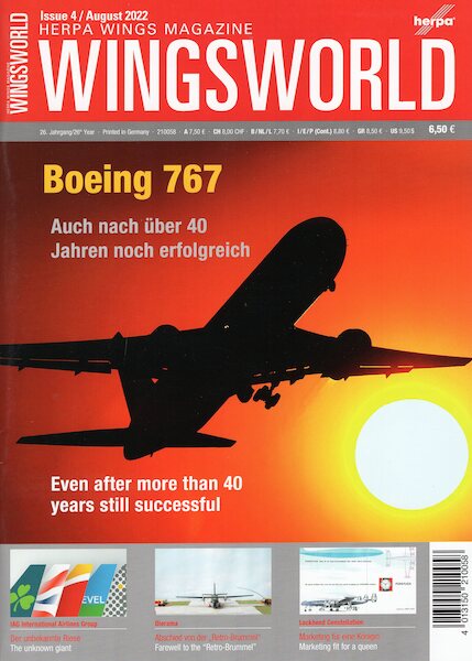 Herpa Wingsworld Issue 4 August 2022  4013150210058