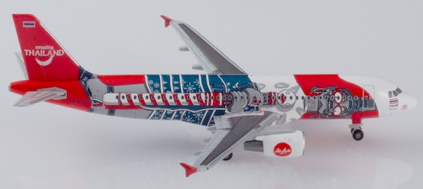 Airbus A320 Thai Air Asia "Amazing Thailand" HS-ABC Herpa Wings Club Edition  531702