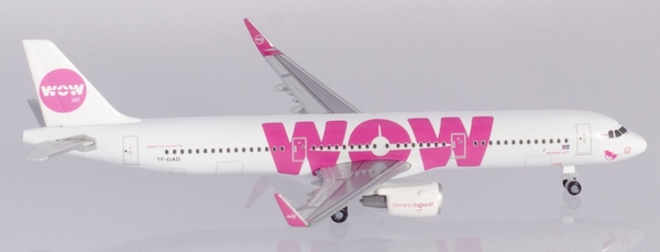 Airbus A321 WOW Air TF-DAD Herpa Wings Club Edition  531870