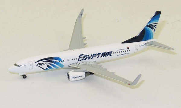 herpa-El Boeing 737-800 de Egyptair en Miniatura para retocar y coleccionar 533546 
