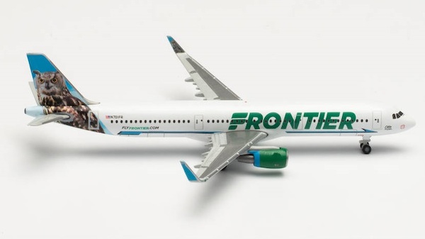 Airbus A321 Frontier Airlines Otto the Owl N701FR  535830