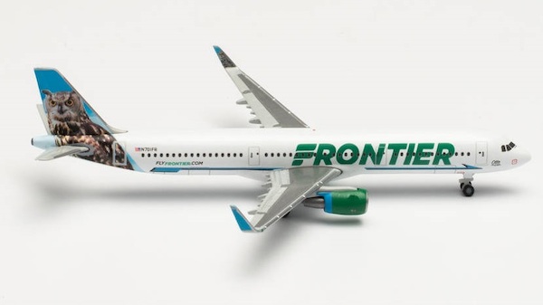 Airbus A321 Frontier Airlines Otto the Owl N701FR 535830