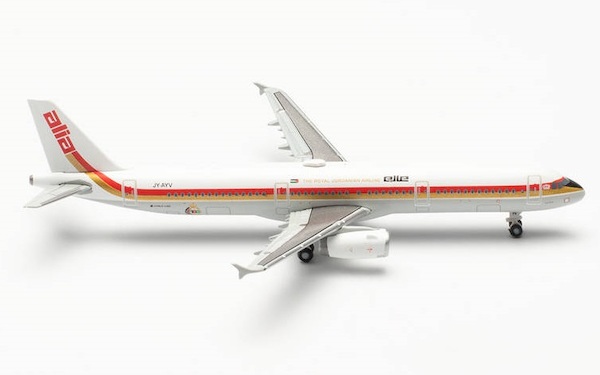 Airbus A321 Royal Jordanian "Alia Retrojet" JY-AYV Herpa Wings Club Edition 536462