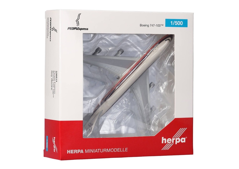 Herpa Wings 536813 Boeing 747-100 PEOPLE Express N603PE Herpa Win