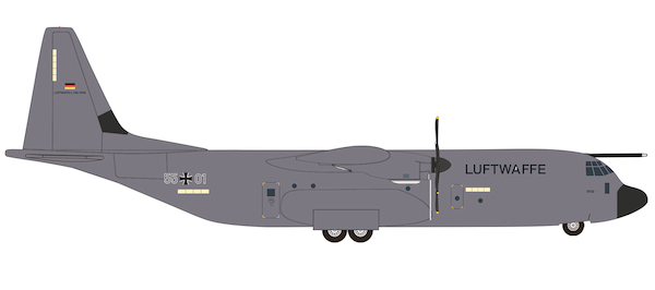 Lockheed Hercules C130J-30 S.H. Luftwaffe Binational Air Tr. 55+01  537438