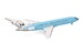 Boeing 727-200 Braniff International Solid New Dark Blue N403BN  537544