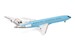 Boeing 727-200 Braniff International Solid New Dark Blue N403BN  537544