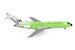 Boeing 727-100 Braniff International, solid lime green N300BN 537988