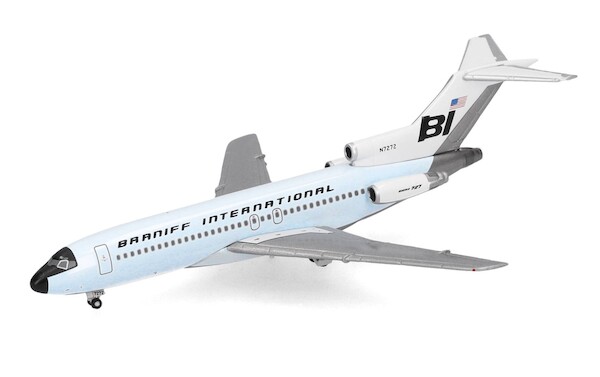 Boeing 727-100 Braniff International, Solid Light Sky Blue N7272  537995