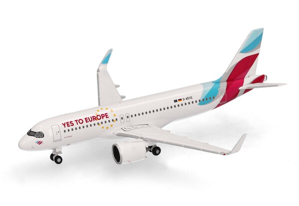 Airbus A320neo Eurowings "Yes to Europe" D-AENA Herpa Wings Club Edition 538152