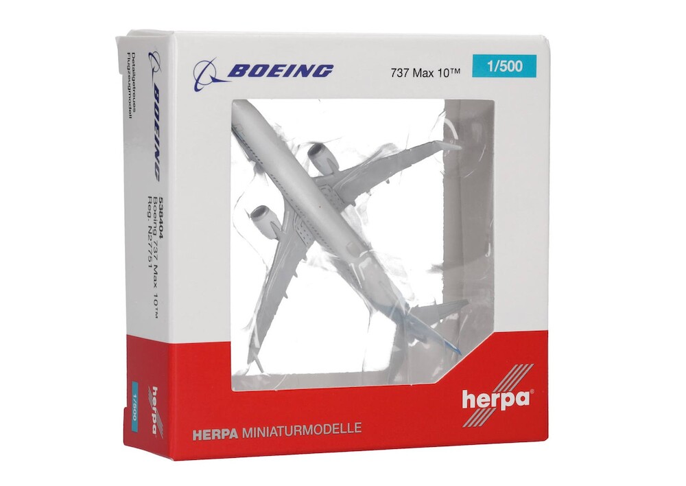 Herpa Wings 538404 Boeing 737 Max 10 Boeing House Colours N27751