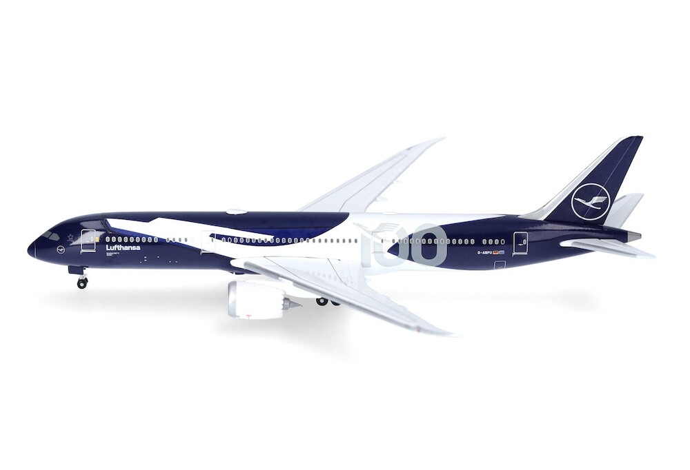 航空機・ヘリコプター BOEING787-9 DREAM LINER 1/100 Herpa Wings 538947 Boeing 787-9 Dreamliner Lufthansa 100 Jahre D-