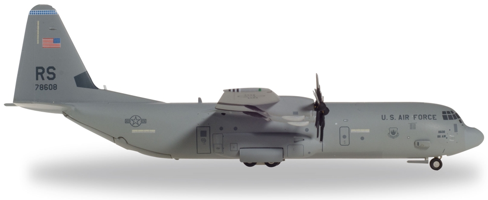 Herpa Wings 559461 Lockheed Hercules C130J30 USAF, US Air Force,