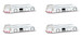 Airport Accessories Tow Truck 4 set 