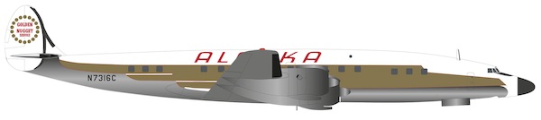 Lockheed L1649A Starliner Alaska Airlines N7316C  573023