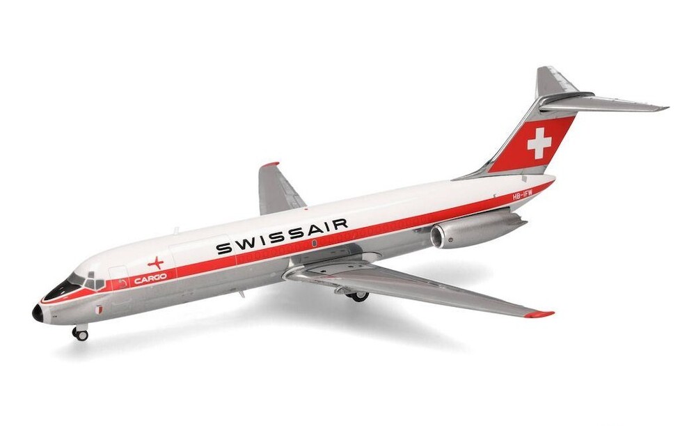 Herpa Wings 573344 Douglas DC-9-30F Swissair Cargo 