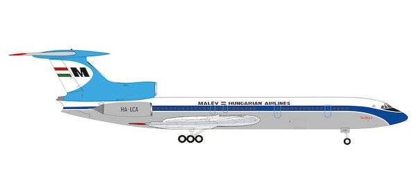 Tupolev Tu154B2 Malév Hungarian Airlines Dr. Fülöp András HA-LCA  574044