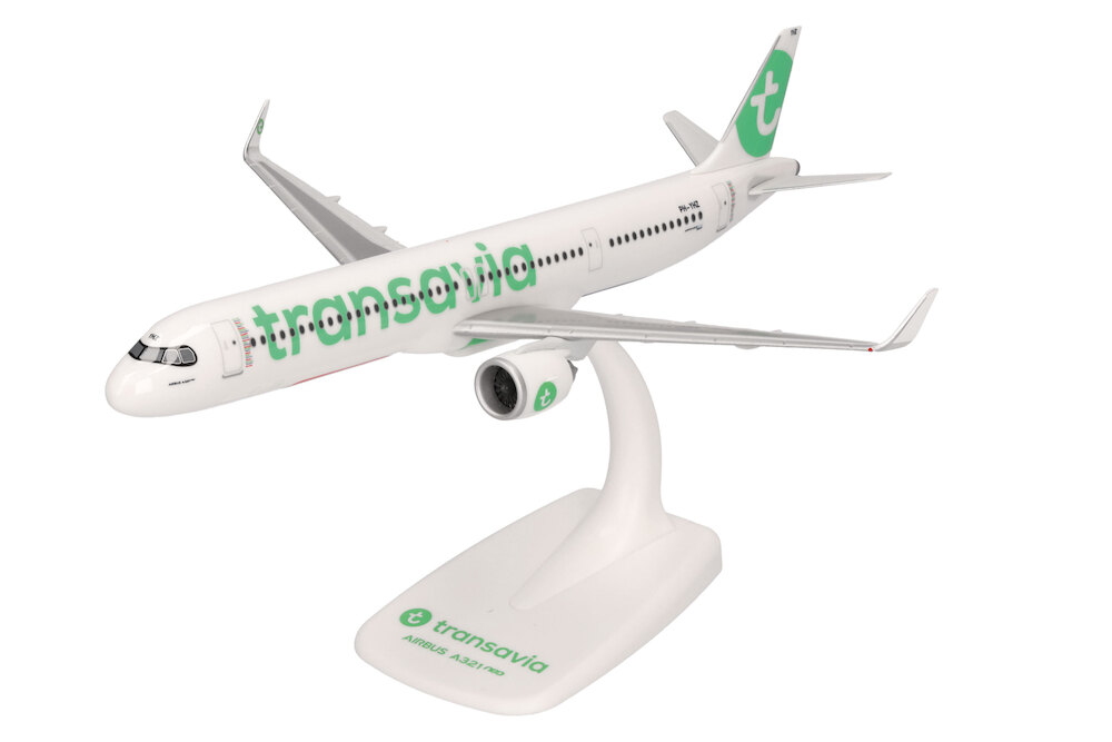 Herpa Airbus A321neo United Airlines – Avion Miniature Snap-Fit Échelle 1:200 – Maquette Plastique Avec Socle – Collection