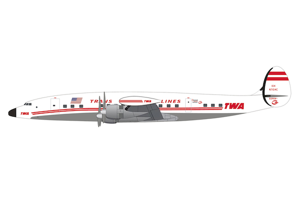 Lockheed L1049G Constellation TWA Trans World Airlines N7104C  614467