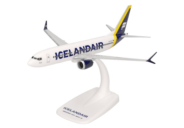 Boeing 737 Max 8 Icelandair yellow tail stripe "Látrabjarg" TF-ICY  614641