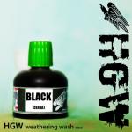 Black Weathering wash HGW-BLACK