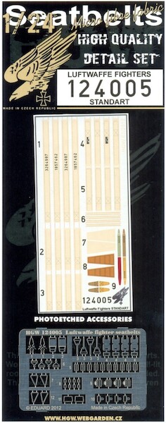 Luftwaffe Fighter Seatbelt set (standard) HGW124005