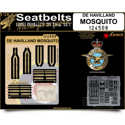 De Havilland Mosquito Seatbelts HGW124509
