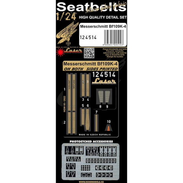 Messerschmitt Bf109K-4 Seatbelts (Trumpeter) HGW124514
