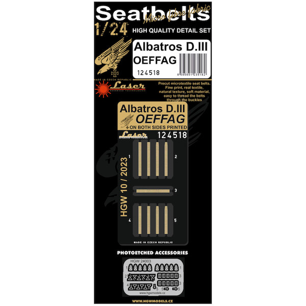 Albatros D.III OEFAG Seatbelts (Lukgraph)  HGW124518