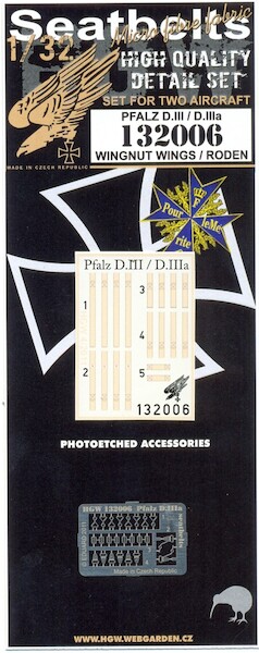 Pfalz D.III/ D.IIIa Seatbelts (WNW/Roden)  HGW132006