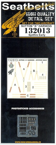 Sutton A  Seatbelt set for early Spitfires  HGW132013