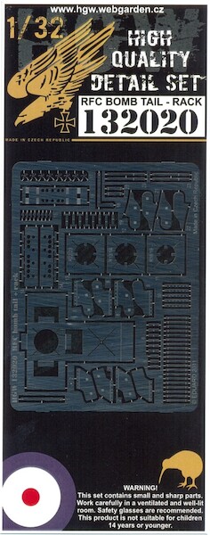 RFC Bomb tails and Bombrack detail set HGW132020