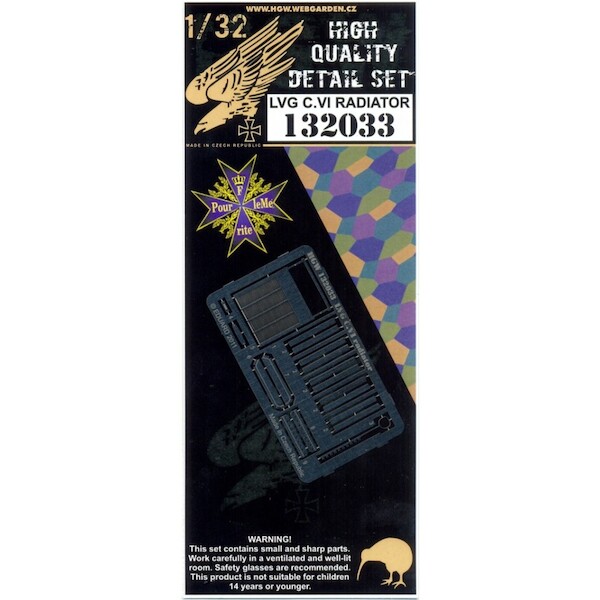 LVG C.VI Radiator set (Wing Nuts) HGW132033