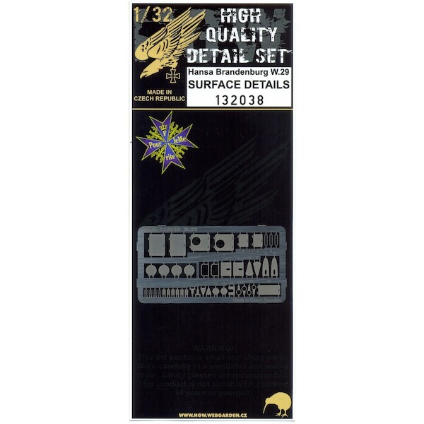 Hansa W29 Surface detail set (Wing Nuts) HGW132038