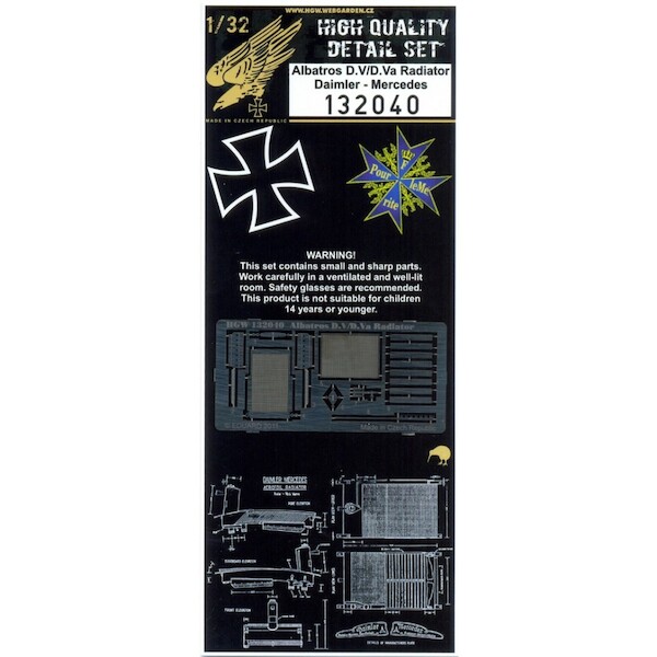 Albatros DV/DVa Radiator set HGW132040