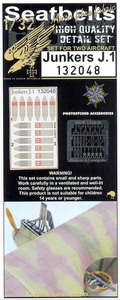 Junkers J1 Seatbelt and Buckles (Wingnuts)  HGW132048