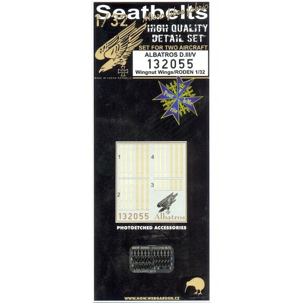 Albatros DIII/V Seatbelt and Buckles (Wingnuts) HGW132055