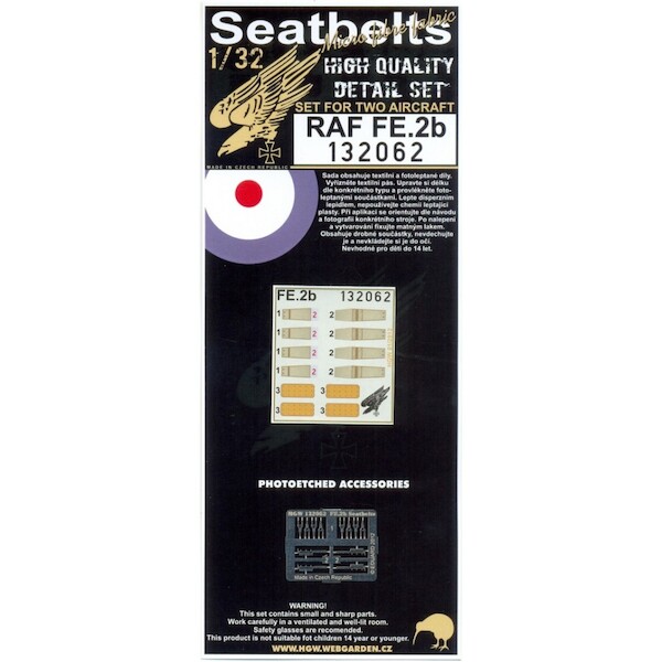 FE2b Seatbelt set (Wing Nuts)  HGW132062