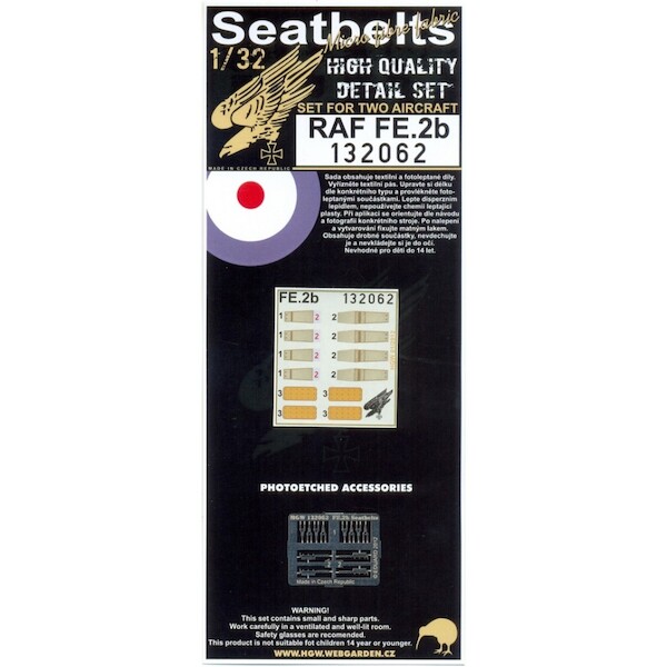 FE2b Seatbelt set (Wing Nuts) HGW132062