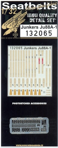 Junkers Ju88A-1 Seatbelt set Revell)  HGW132065