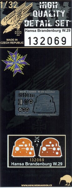 Hansa Brandenburg W29 Detail set (Wingnuts) HGW132069