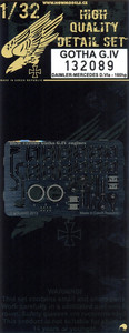 Gotha GIV Daimler Mercedes DVIa engine detail set (Wingnut) HGW132089
