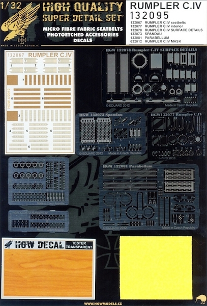 Rumpler C.IV Super detail set (Wingnut)  HGW132095