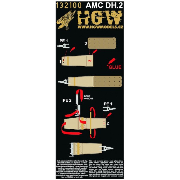 AMC DH2 Seatbelt detail set (Wingnut) HGW132100