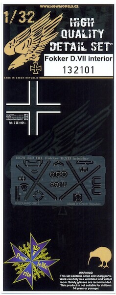 Fokker DVII Interior detail Set (Wingnut) HGW132101