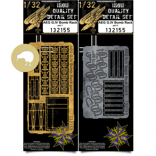 AEG G.IV Bomb Rack Detail set (Wingnut Wings) HGW132155