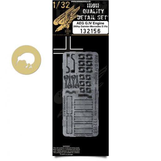 AEG G.IV 260HP Mercedes D.VIa Engine Detail set (Wingnut Wings) HGW132156