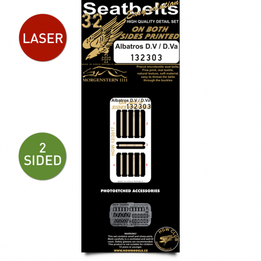 Albatros DV/DVa Seatbelt set twosided (Wingnut Wings) HGW132303